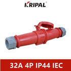 IP44 32 Amp IEC Colokan dan konektor Industri 3P 4P 5P tahan air
