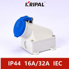16A 3P IP44 IEC Standar Industri Wall Mounted Socket Tahan Air