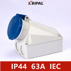 IP44 4P 63Amp Industrial Power Socket Wall Mounted standar IEC