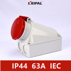 IP44 4P 63Amp Industrial Power Socket Wall Mounted standar IEC