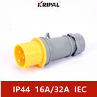 KRIPAL CE Bersertifikat IP44 16A 220V Colokan dan Soket Industri