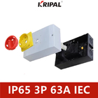 PC IP65 40A Sakelar Isolator 3 Fasa Sakelar Kontrol Lampu standar IEC