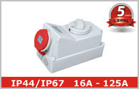 IP44 IP67 Industrial Power Socket Receptacles dengan Mechanical Interlock