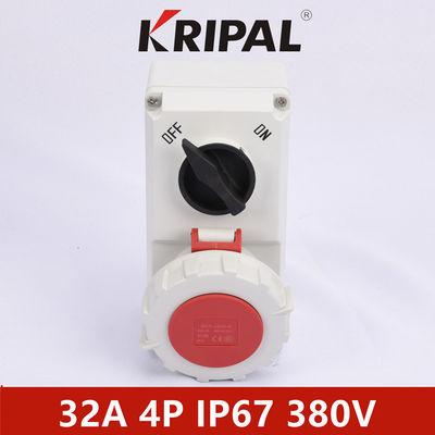 Soket Daya Industri Standar IEC Dampproof Mechanical Interlocking IP67 32A