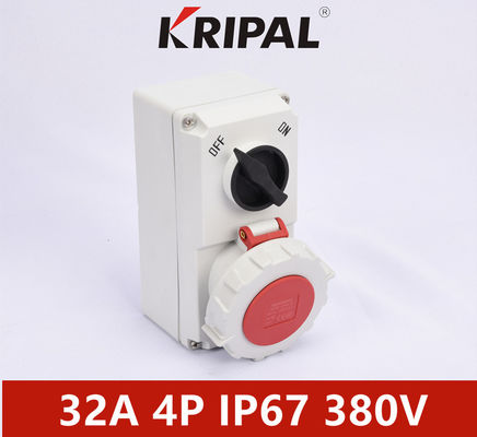 Soket Daya Industri Standar IEC Dampproof Mechanical Interlocking IP67 32A