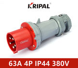 63A IP44 3 Pole 220V PC Waterproof Industrial Plug standar IEC