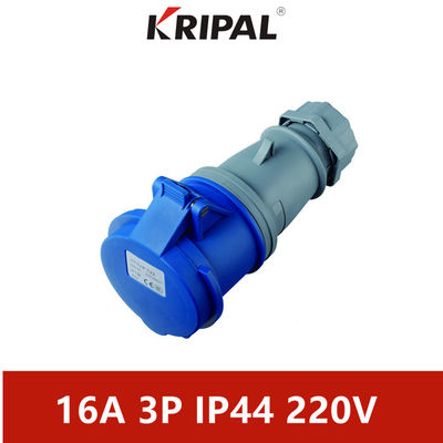 16 Amp 110V IP44 Konektor Fase Tunggal Tahan Air Standar IEC