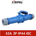 IP44 32 Amp IEC Colokan dan konektor Industri 3P 4P 5P tahan air