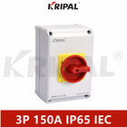 3P 150A IP65 230V Mengunci Changeover Isolator Switch tahan air