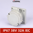 48V 32A IP67 3P Panel Tegangan Rendah Dipasang Soket Standar IEC