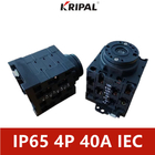 Sakelar Pergantian Manual IP65 Tiga Fase Standar IEC 32A 40A