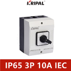 10A 3 Pole IP65 Waterproof Changeover Switch Surface instalasi
