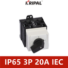 20A 3P 4P Rotary Selector Switch 3 Pemasangan Kabinet Distribusi Posisi