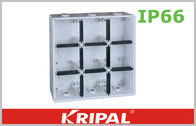 Gray Small IP66 Outdoor Junction Box / Plastic Electrical Junction Box