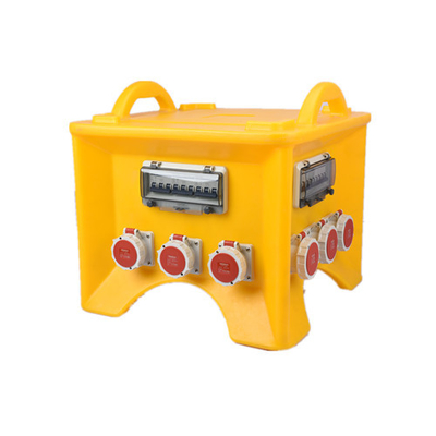 IP44 3P 230V Pemeliharaan Tahan Air Portabel Power Box standar IEC