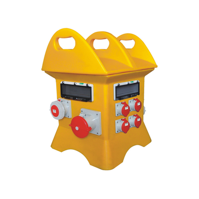 IP44 3P 230V Pemeliharaan Tahan Air Portabel Power Box standar IEC