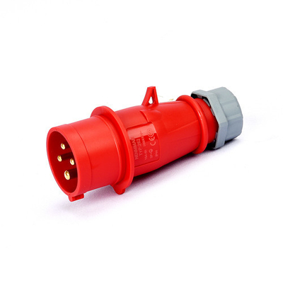 4 Tiang 16A IP44 Colokan Industri Soket Nylon PA IEC Standar Tahan Air